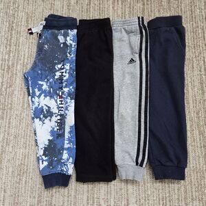 Set Of Four Boy Sweatpants & Joggers - Tommy Hilfiger, Adidas, Etc